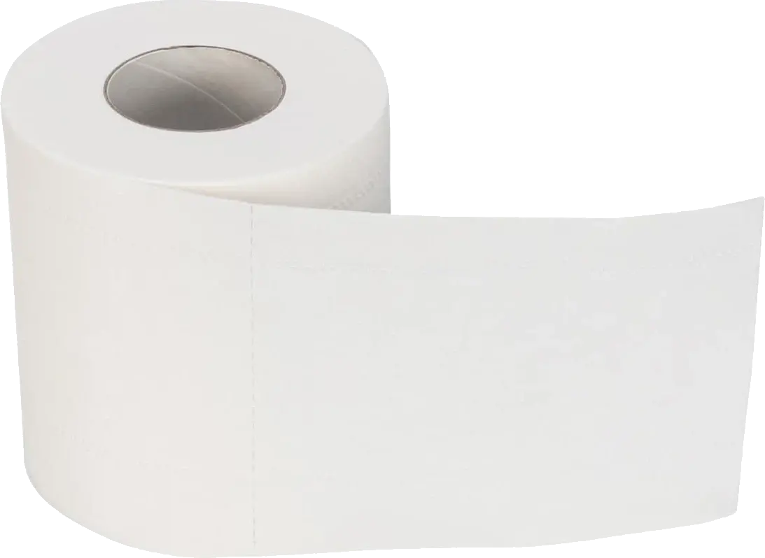 A roll of The Green Cheeks bamboo toilet paper